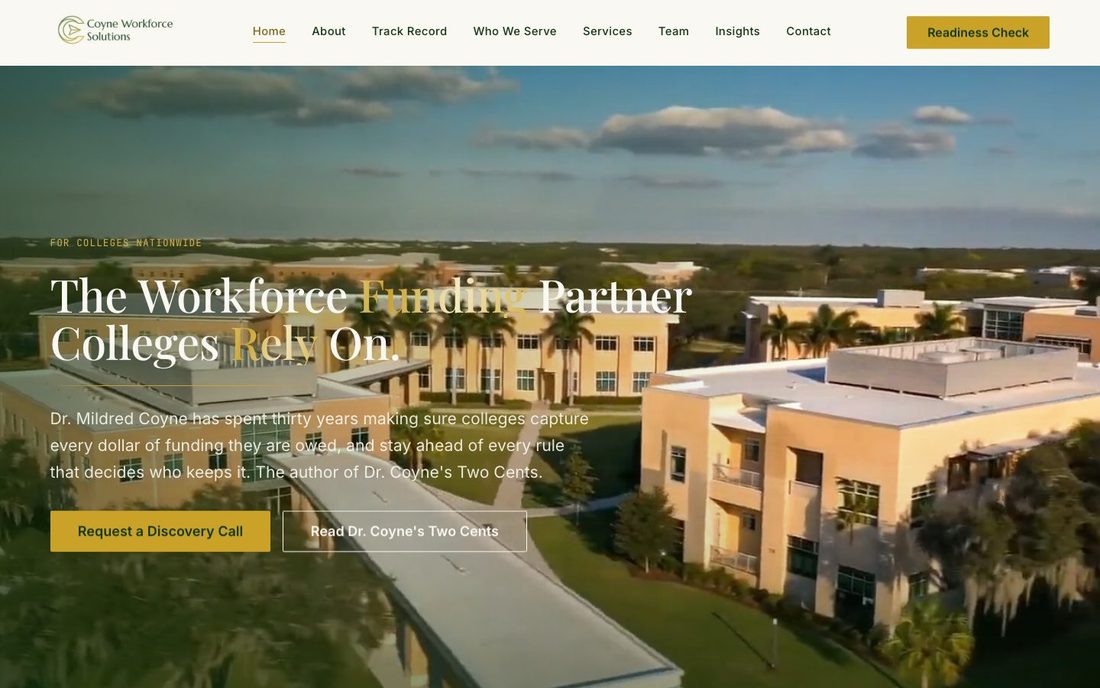 Coyne Workforce Solutions website